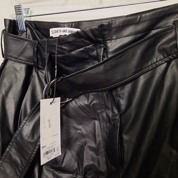 High Waisted Leather Shorts - Picture 5 of 5